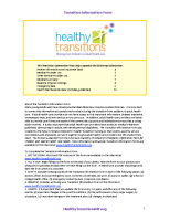 Transition information form